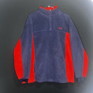 Men’s fila Quarter Zip sweater vintage size XL Super Soft